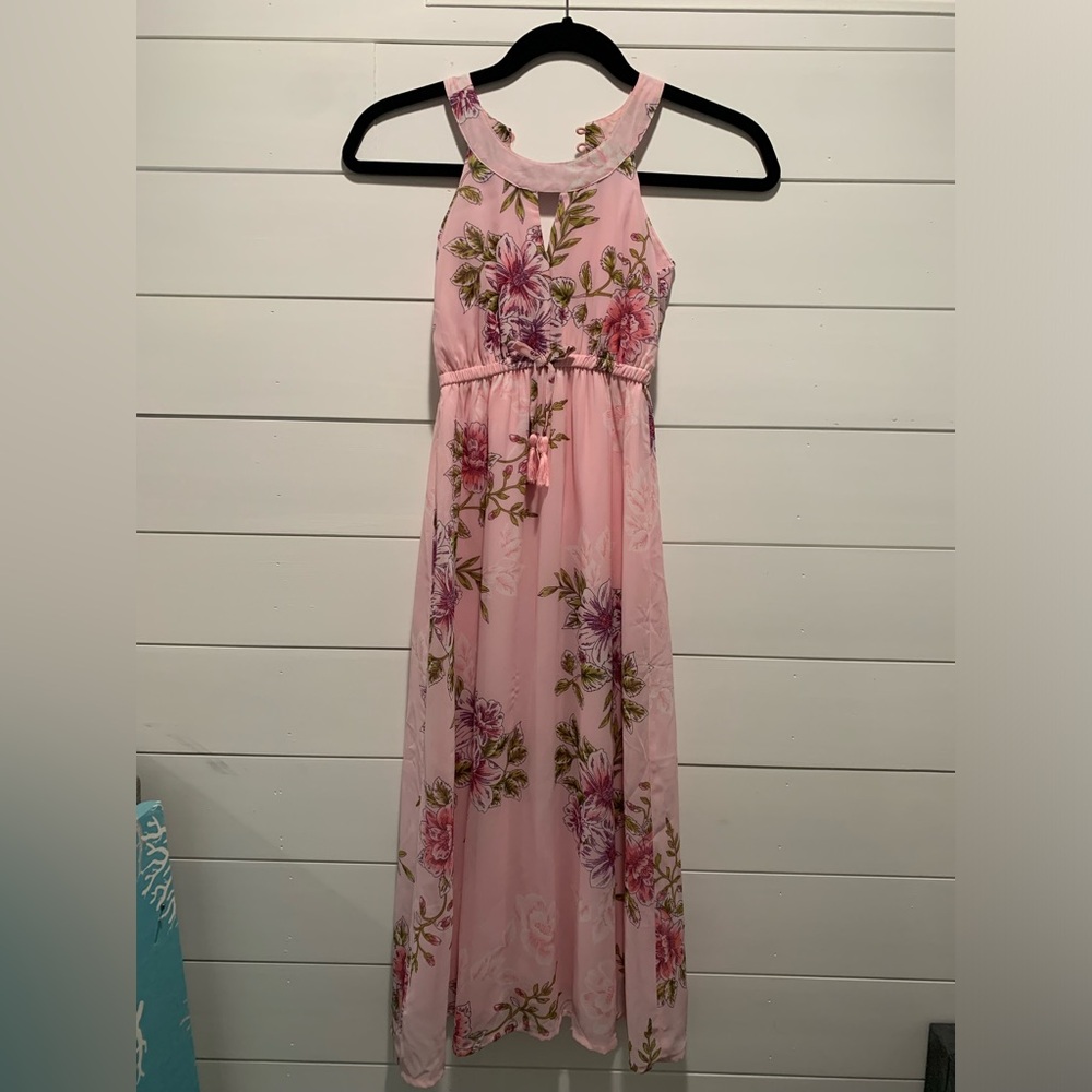 Japna Kids, Pink floral dress.